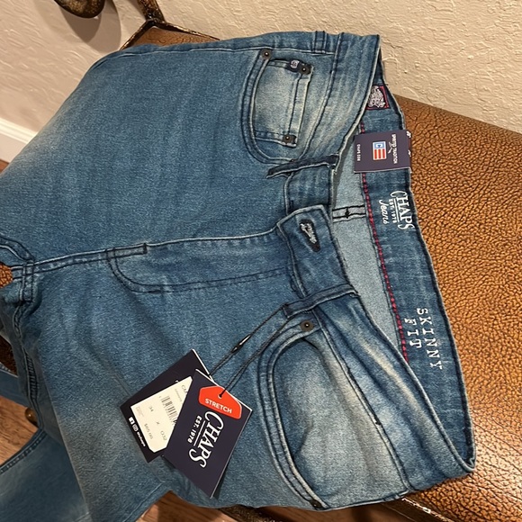 Brand New Chaps Skinny Fit Freedom Stretch Ultimate Comfort Stone Washed Jeans! - Picture 5 of 8